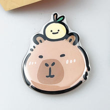 Load image into Gallery viewer, Japanese Korean Style INS Cartoon Cute Fun KAPIBARA Finger Air Bag Bracket for iPhone16 Popsockets Air Bag Griptok Grip Tok