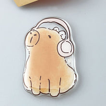 Load image into Gallery viewer, Japanese Korean Style INS Cartoon Cute Fun KAPIBARA Finger Air Bag Bracket for iPhone16 Popsockets Air Bag Griptok Grip Tok