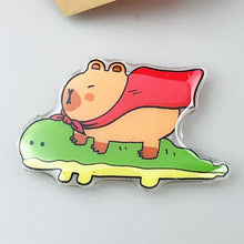 Load image into Gallery viewer, Japanese Korean Style INS Cartoon Cute Fun KAPIBARA Finger Air Bag Bracket for iPhone16 Popsockets Air Bag Griptok Grip Tok