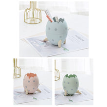 Load image into Gallery viewer, Cute Dinosaur Egg Detachable Pen Holder Organizer Pencil Pot Container Stationery Office Desktop Ornament Storage Box Kids Gift