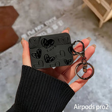 Load image into Gallery viewer, Dragon Pattern Simple Black Silicone Case for AirPods 4, 3, 2, 1,Pro Wireless Bluetooth Earphone Protective Soft Cover
