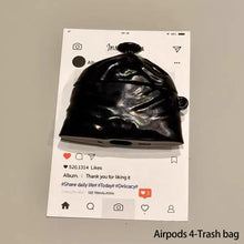 Load image into Gallery viewer, 3D Garbage Bag Funny Cartoon Earphone Case for Airpods 4 3 2 1 Pro Protective Cute Silicone Cover for Airpods Pro2 with Hook