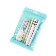 Load image into Gallery viewer, 7-In-1 Stationery Set Children Back To School Gel Pen Highlighter Ballpoint Pen Eternal Pencil Tape Eraser Knife Kids Prize