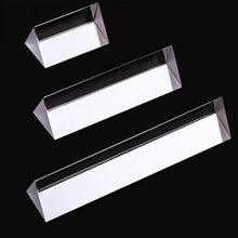 Load image into Gallery viewer, Triangular Prism Rainbow Prisma Crystal Glass Photographic Prisme Color Prisms Physics Children's Light Experiment