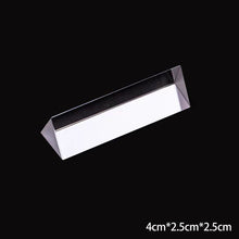 Load image into Gallery viewer, Triangular Prism Rainbow Prisma Crystal Glass Photographic Prisme Color Prisms Physics Children's Light Experiment
