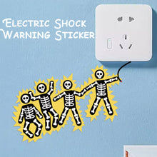 Load image into Gallery viewer, Electric Shock Warning Sticker 16x8cm Safety Reminder Wall Decal for Home Office Electrical Hazard Alert Decor