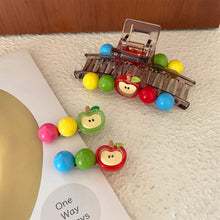 Load image into Gallery viewer, Cute Apple Series Hair Claw for Women Hair Clips Girls Sweet Barrettes Kawaii Hair Accessories Side Clips