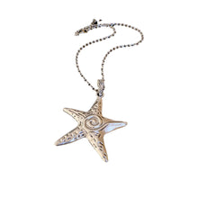 Load image into Gallery viewer, Y2K Gothic Starfish Pendant Necklace Punk Exaggerated Irregular Star Charm Jewel Travel Beach OOTD Necklace