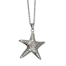 Load image into Gallery viewer, Y2K Gothic Starfish Pendant Necklace Punk Exaggerated Irregular Star Charm Jewel Travel Beach OOTD Necklace