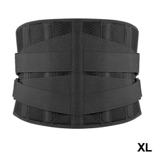 Load image into Gallery viewer, Nylon Waist Lower Back Brace Belt with 6 Stays Anti-skid Orthopedic Lumbar Support Breathable Waist Support for Gym Pain Relief
