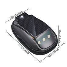 Load image into Gallery viewer, Car Roof Lights Solar Powered Light Flashing Lights Marker Light Cab Mouse Dome Light Chrome Gap for Truck Pickup