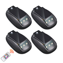 Load image into Gallery viewer, Car Roof Lights Solar Powered Light Flashing Lights Marker Light Cab Mouse Dome Light Chrome Gap for Truck Pickup