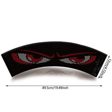 Load image into Gallery viewer, Car LED Fan Shape Pixel Panel Devil Eye Light APP Remote Control Soft Foldable Lighting Graffiti Scrolling For Signboard Windshield Screen