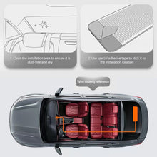 Load image into Gallery viewer, Car LED Fan Shape Pixel Panel Devil Eye Light APP Remote Control Soft Foldable Lighting Graffiti Scrolling For Signboard Windshield Screen