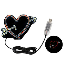 Load image into Gallery viewer, LED Heart Shape Decorative Lamps For Car Interiors Ambient Lighting Remote Control Neon Lights Interior Atmosphere Decor Light