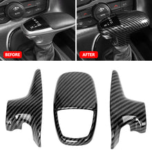 Load image into Gallery viewer, Car Gear Shift Knob Decoration Cover Gear Shift Handle Sticker Carbon Fiber For Dodge Charger/Challenger 2015+Durango 2018+