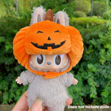 Load image into Gallery viewer, Miniature Halloween Pumpkin Headgear for 17cm Labubu Dolls Cute DIY Doll Clothes Lovely Outfit Gifts for Girls Friends