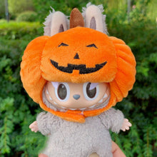 Load image into Gallery viewer, Miniature Halloween Pumpkin Headgear for 17cm Labubu Dolls Cute DIY Doll Clothes Lovely Outfit Gifts for Girls Friends