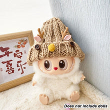 Load image into Gallery viewer, Miniature Lovely Sweater with Deer Horn Hat for 17cm Labubu Dolls Cute DIY Doll Clothes Fashion Accessories Lovely Outfit Gifts for Girls Friends