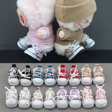 Load image into Gallery viewer, For LABUBU Canvas Shoes Suitable for 17cm Labubu 10cm Cotton Dolls Shoes Boots Casual Shoes Dolls Accessories DIY Doll Toys