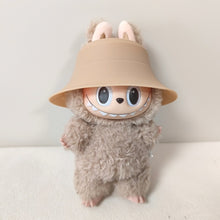Load image into Gallery viewer, Silicone Doll Bucket Hat for Dollhouse Miniature 17cm Labubu Color Match Fisherman's Hat Kawaii Cute Doll Accessories Kids Girls Toys