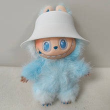 Load image into Gallery viewer, Silicone Doll Bucket Hat for Dollhouse Miniature 17cm Labubu Color Match Fisherman's Hat Kawaii Cute Doll Accessories Kids Girls Toys