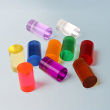 Load image into Gallery viewer, 1PC 1.5*2.9CM Transparent Colorful Pool Cue Ferrule Solid Plastic Ferrule for American and Snooker Cues Billiards Replacement Accessories
