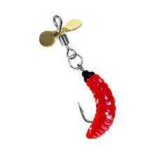 Load image into Gallery viewer, 1PC Propeller Grub Bait High Rotation Anti-Tangle Bread Worm Lure Soft Bait for Trout Tilapia Perch