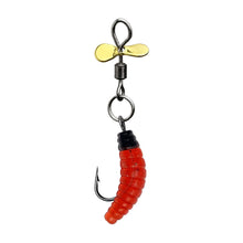 Load image into Gallery viewer, 1PC Propeller Grub Bait High Rotation Anti-Tangle Bread Worm Lure Soft Bait for Trout Tilapia Perch