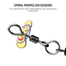 Load image into Gallery viewer, 1PC Propeller Grub Bait High Rotation Anti-Tangle Bread Worm Lure Soft Bait for Trout Tilapia Perch