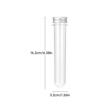 Load image into Gallery viewer, 1PC 60ML Coffee Bean Test Tube Storage Bottle PET Transparent Plastic Container for Dried Flowers Candy Storage Outdoor Camping Sub bottle