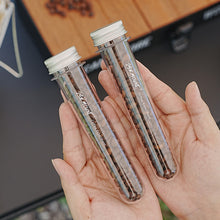 Load image into Gallery viewer, 1PC 60ML Coffee Bean Test Tube Storage Bottle PET Transparent Plastic Container for Dried Flowers Candy Storage Outdoor Camping Sub bottle
