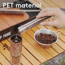 Load image into Gallery viewer, 1PC 60ML Coffee Bean Test Tube Storage Bottle PET Transparent Plastic Container for Dried Flowers Candy Storage Outdoor Camping Sub bottle