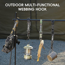 Load image into Gallery viewer, 1PC Outdoor Multifunctional Webbing Strap with Buckle Portable Handheld Bag Organizer Rack Auxiliary Webbing