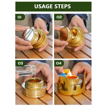 Load image into Gallery viewer, Portable Alcohol Stove With Storage Bag Multifunctional Picnic Stove For Boiling Water And Tea Outdoor Camping Equipment