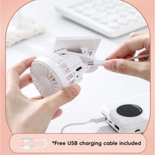 Load image into Gallery viewer, Multi-Functional Clip-On Fan With USB Charging And Solar Power Portable Desktop Fan For Outdoor Mountain Climbing Travel