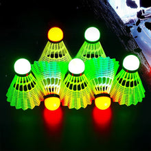 Load image into Gallery viewer, 3PCS LED Light Up Badminton Balls Windproof Durable High-Elasticity Nylon Balls Night Outdoor Training Glow-In-The-Dark Badminton