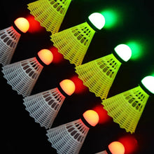 Load image into Gallery viewer, 3PCS LED Light Up Badminton Balls Windproof Durable High-Elasticity Nylon Balls Night Outdoor Training Glow-In-The-Dark Badminton