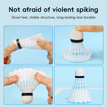 Load image into Gallery viewer, 3/6/12PCS Simulation Badminton Foam Ball Head Windproof And Durable Nylon Ball Badminton Training Supplies