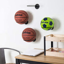 Load image into Gallery viewer, 1PC Wall-Mounted Basketball And Football Display Stand Thickened Ironwork Multi-Ball Storage Rack Screw Installation Bracket