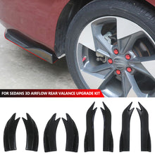 Load image into Gallery viewer, Pair Car Rear Bumper Corner Guards Sports Lip Spoiler for Sedans 3D Airflow Rear Valance Upgrade Kit