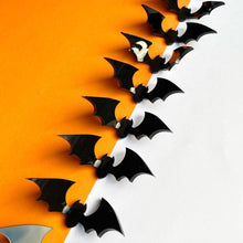 Load image into Gallery viewer, Halloween 3D Acrylic Bat Cake Topper Cupcake Decorations Reusable Spooky Flying Gothic Wedding Halloween Party Cake Accessories Decor