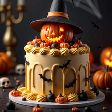 Load image into Gallery viewer, Halloween 3D Acrylic Bat Cake Topper Cupcake Decorations Reusable Spooky Flying Gothic Wedding Halloween Party Cake Accessories Decor