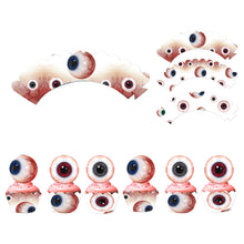 Load image into Gallery viewer, Halloween Eyeball Theme Party Supplies Set Scary Disposable Tableware Kit Plates/Napkins/Banner/Tablecloth Decor All-in-One Pack
