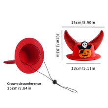 Load image into Gallery viewer, 2025 Halloween Pet Horns Adjustable for Cats Dogs Funny Party Hats Cute Devil Costume Trick or Treat Gear Satanic Pet Accessories