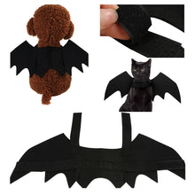 Load image into Gallery viewer, Cute Halloween Bat Cape for Dogs Cats Vampire Cape Cat Costume Spooky Party Pet Cosplay Transform Outfit Halloween Pet cat/Big Dog Accessory