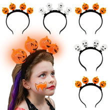 Load image into Gallery viewer, Halloween Horror Props Party Headband Shine Horror Head Buckle Halloween Decoration Funny Props Headdress Masquerade Mischief Party Decor