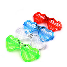 Load image into Gallery viewer, Halloween Light Up LED Glasses Rave Party Flash Heart Festival Accessories Night Party Glow in the Dark Electronic Rave Gear Photography Props
