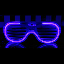 Load image into Gallery viewer, Halloween Light Up LED Glasses Rave Party Flash Heart Festival Accessories Night Party Glow in the Dark Electronic Rave Gear Photography Props