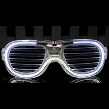 Load image into Gallery viewer, Halloween Light Up LED Glasses Rave Party Flash Heart Festival Accessories Night Party Glow in the Dark Electronic Rave Gear Photography Props